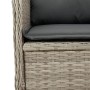 Reclining garden armchair with gray synthetic rattan cushions by , garden benches - Ref: Foro24-368951, Price: 208,54 €, Disc...