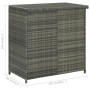 3-piece gray synthetic rattan bar garden table and chairs set by vidaXL, Furniture sets for kitchens and dining rooms - Ref: ...