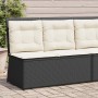 Reclining garden armchair with black synthetic rattan cushions by , garden benches - Ref: Foro24-368964, Price: 180,42 €, Dis...