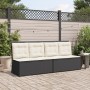 Reclining garden armchair with black synthetic rattan cushions by , garden benches - Ref: Foro24-368964, Price: 180,42 €, Dis...