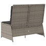 Reclining garden armchair with gray synthetic rattan cushions by , garden benches - Ref: Foro24-368966, Price: 184,79 €, Disc...