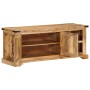 Solid rough mango wood TV stand 110x35x45 cm by , CD and DVD storage - Ref: Foro24-376039, Price: 237,32 €, Discount: %