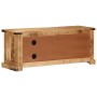 Solid rough mango wood TV stand 110x35x45 cm by , CD and DVD storage - Ref: Foro24-376039, Price: 237,32 €, Discount: %