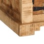 Solid rough mango wood TV stand 110x35x45 cm by , CD and DVD storage - Ref: Foro24-376039, Price: 237,32 €, Discount: %