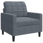 Set of sofas with 4 dark gray velvet cushions by , Sofas - Ref: Foro24-3278362, Price: 749,76 €, Discount: %