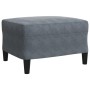 Set of sofas with 4 dark gray velvet cushions by , Sofas - Ref: Foro24-3278362, Price: 749,76 €, Discount: %