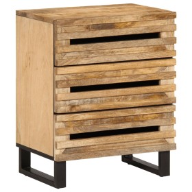 Solid rough mango wood bedside table 50x34x62 cm by , Nightstands - Ref: Foro24-377481, Price: 118,47 €, Discount: %