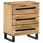 Solid rough mango wood bedside table 50x34x62 cm by , Nightstands - Ref: Foro24-377481, Price: 127,12 €, Discount: %