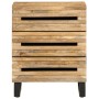 Solid rough mango wood bedside table 50x34x62 cm by , Nightstands - Ref: Foro24-377481, Price: 127,12 €, Discount: %