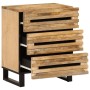 Solid rough mango wood bedside table 50x34x62 cm by , Nightstands - Ref: Foro24-377481, Price: 127,12 €, Discount: %