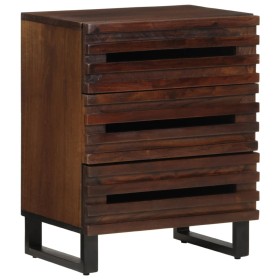 Solid mango wood brown bedside table 50x34x62 cm by , Nightstands - Ref: Foro24-377483, Price: 132,99 €, Discount: %