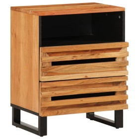 Mesita de noche madera maciza mango marrón 50x34x62 cm de , Mesitas de noche - Ref: Foro24-377488, Precio: 108,73 €, Descuent...