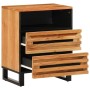 Mesita de noche madera maciza mango marrón 50x34x62 cm de , Mesitas de noche - Ref: Foro24-377488, Precio: 108,61 €, Descuent...