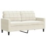 Sofagarnitur mit 3-teiligen cremefarbenen Samtkissen. von , Sofas - Ref: Foro24-3278509, Preis: 595,68 €, Rabatt: %