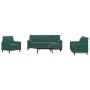 Sofagarnitur mit 4 Teilen, dunkelgrünes Samt und Kissen. von , Sofas - Ref: Foro24-3278383, Preis: 714,36 €, Rabatt: %