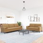 2-piece brown velvet sofa set with cushions by , Sofas - Ref: Foro24-3278498, Price: 491,90 €, Discount: %