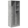 Armario de madera de ingeniería gris hormigón 80x50x200 cm de , Armarios roperos - Ref: Foro24-3307759, Precio: 177,63 €, Des...