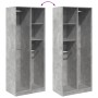 Engineered wood wardrobe in concrete gray, 80x50x200 cm. by , Wardrobes - Ref: Foro24-3307759, Price: 177,63 €, Discount: %