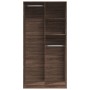 Armario madera contrachapada color roble marrón 100x50x200 cm de , Armarios roperos - Ref: Foro24-3307771, Precio: 202,70 €, ...