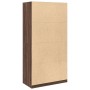 Armario madera contrachapada color roble marrón 100x50x200 cm de , Armarios roperos - Ref: Foro24-3307771, Precio: 202,70 €, ...