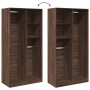 Armario madera contrachapada color roble marrón 100x50x200 cm de , Armarios roperos - Ref: Foro24-3307771, Precio: 202,70 €, ...