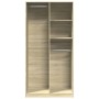 Plywood oak Sonoma color wardrobe 100x50x200 cm by , Wardrobes - Ref: Foro24-3307767, Price: 196,88 €, Discount: %