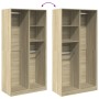 Plywood oak Sonoma color wardrobe 100x50x200 cm by , Wardrobes - Ref: Foro24-3307767, Price: 196,88 €, Discount: %