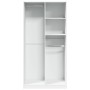 Armario de madera contrachapada blanco 100x50x200 cm de , Armarios roperos - Ref: Foro24-3307765, Precio: 188,18 €, Descuento: %