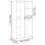 Weißer Sperrholzschrank 100x50x200 cm von , Kleiderschränke - Ref: Foro24-3307765, Preis: 202,99 €, Rabatt: %