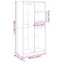 Handcrafted engineered oak wood wardrobe 100x50x200 cm by , Wardrobes - Ref: Foro24-3307773, Price: 196,88 €, Discount: %