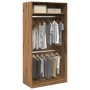 Handcrafted engineered oak wood wardrobe 100x50x200 cm by , Wardrobes - Ref: Foro24-3307809, Price: 174,64 €, Discount: %