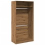 Handgefertigter Eichenholz-Schrank aus Ingenieurholz, 100x50x200 cm. von , Kleiderschränke - Ref: Foro24-3307809, Preis: 174,...