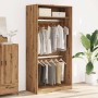 Armario de madera de ingeniería roble artesanal 100x50x200 cm de , Armarios roperos - Ref: Foro24-3307809, Precio: 174,64 €, ...