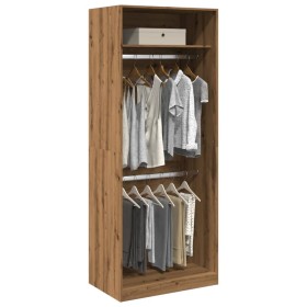 Armario de madera de ingeniería roble artesanal 80x50x200 cm de , Armarios roperos - Ref: Foro24-3307800, Precio: 173,37 €, D...