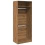 Armario de madera de ingeniería roble artesanal 80x50x200 cm de , Armarios roperos - Ref: Foro24-3307800, Precio: 173,37 €, D...