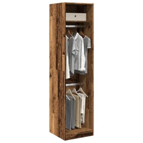 Aged oak engineered wood wardrobe 50x50x200 cm by , Wardrobes - Ref: Foro24-3307790, Price: 133,99 €, Discount: %