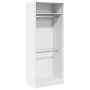 Engineered wood white wardrobe 80x50x200 cm by , Wardrobes - Ref: Foro24-3307792, Price: 171,67 €, Discount: %