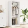 Weißer Schrank aus Holzwerkstoff 80x50x200 cm von , Kleiderschränke - Ref: Foro24-3307792, Preis: 162,06 €, Rabatt: %