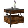 Coffee table with Infinity LED smoked oak 50x50x51 cm by , Coffee table - Ref: Foro24-847714, Price: 126,95 €, Discount: %