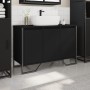 Engineered wood bathroom sink cabinet in black, 91x35x60 cm by , Bathroom furniture - Ref: Foro24-848659, Price: 100,24 €, Di...