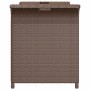 Gartenbank mit braunem Kunststoff-Rattan-Kissen 116x46x57 cm. von , Gartenbänke - Ref: Foro24-363419, Preis: 109,80 €, Rabatt: %