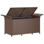 Garden bench with brown synthetic rattan cushion 116x46x57 cm by , garden benches - Ref: Foro24-363419, Price: 109,90 €, Disc...