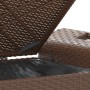 Garden bench with brown synthetic rattan cushion 116x46x57 cm by , garden benches - Ref: Foro24-363419, Price: 109,90 €, Disc...