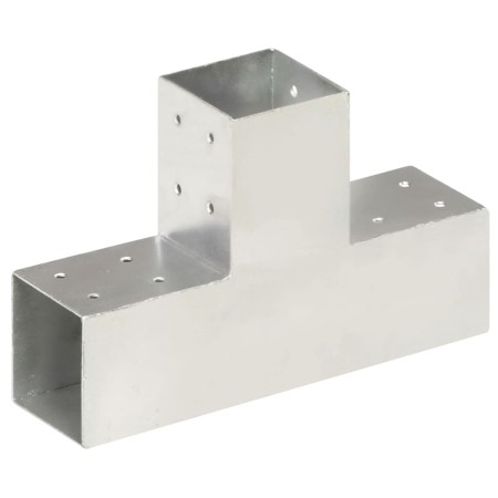 Conector de postes en forma de T metal galvanizado 81x81 mm de , Postes de cerca - Ref: Foro24-145463, Precio: 20,93 €, Descu...