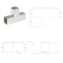 Conector de postes en forma de T metal galvanizado 81x81 mm de , Postes de cerca - Ref: Foro24-145463, Precio: 20,93 €, Descu...