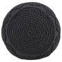 Handmade macramé pouf in anthracite gray cotton, 45x30 cm by , Ottomans - Ref: Foro24-324003, Price: 76,38 €, Discount: %