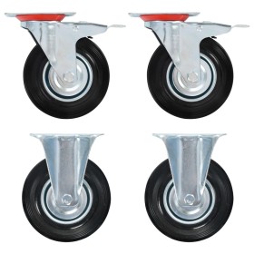 Transport wheels 4 units 125 mm by , Material handling - Ref: Foro24-143463, Price: 32,39 €, Discount: %