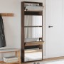 Shoe cabinet and mirror 5 levels brown oak 63x17x169.5 cm by , Shoe racks and shoe organizers - Ref: Foro24-3228285, Price: 1...