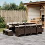 Garden furniture set 13 pieces and brown synthetic rattan cushions by , Garden sets - Ref: Foro24-3210621, Price: 846,69 €, D...