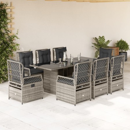 Garten-Essgruppe, 9-teilig, mit grauen Polstern aus synthetischem Rattan. von , Gartensets - Ref: Foro24-3262929, Preis: 1,00...